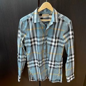 Authentic men’s Burberry collared shirt.